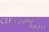 creme + fialová