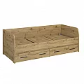 Postel 2S, 90x200, dub artisan, AIRON
