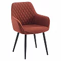 Designové křeslo, hnědá/černá, OSKOR