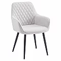 Designové křeslo, světle šedá/černá, OSKOR