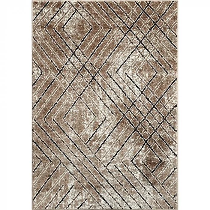 Kusový koberec Rave 24135 120 hnědý - 120 x 170 cm