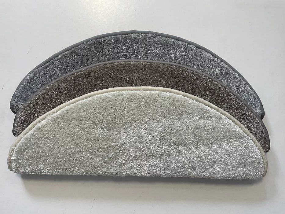 Nášlapy na schody Lounge - 24 x 65 cm půlkruh béžový
