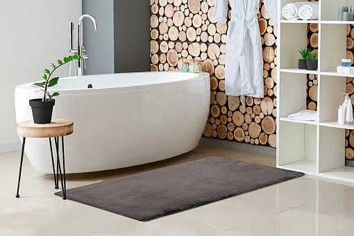Předložky do koupelny Heaven mats - HEM 800 silver 50x90 cm