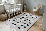 Dětský koberec Fano 394 dots - Kruh 133 cm průměr