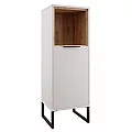 Nízká skříňka, bílá/dub artisan, CUBO CUB02