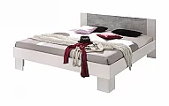 Postel MARTINA 180cm - korpus korpus san remo / černé čelo