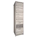 Regál 2D1S, kaštan nairobi/onyx, JESI NEW