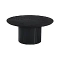 Konferenční stolek, černá, průměr 80 cm, MAHIR TYP 2