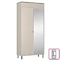 Skříň, kašmír/dub castello, EYCO 2D/40