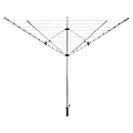 Zahradní sušák na prádlo, stříbrná/černá, 50 m, ROTARY NEW TYP 1