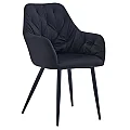 Designové křeslo, černá Velvet látka, VERIO NEW