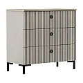 Komoda, šedohnědá Taupe/dub silverjack, DOMCA 3S
