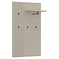 Věšákový panel 85, šedohnědá Taupe/dub silverjack, DOMCA