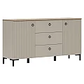 Komoda, šedohnědá Taupe/dub silverjack, DOMCA 2D3S