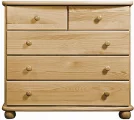 NATURA 02 - komoda s pěti zásuvkami