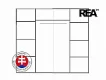 REA VENEZIA - elegantní šatní skříň s policemi
