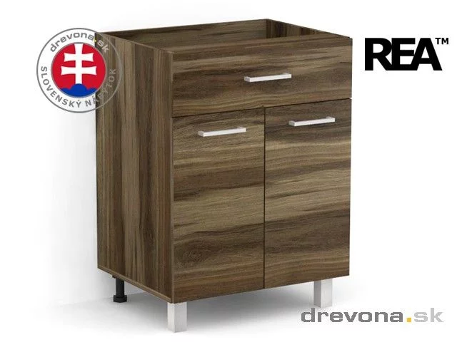 REA ALFA - dolní skříňka se dvěma dvířky a zásuvkou KDZO-60-72
