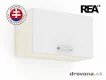 REA ALFA  - KHV-60-36 horní výklopná skříňka 60 cm (plná, prosklená, hliníková dvířka) 