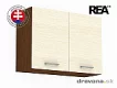 REA ALFA - horní dvoudveřová skříňka - 80 cm KHO-80-57