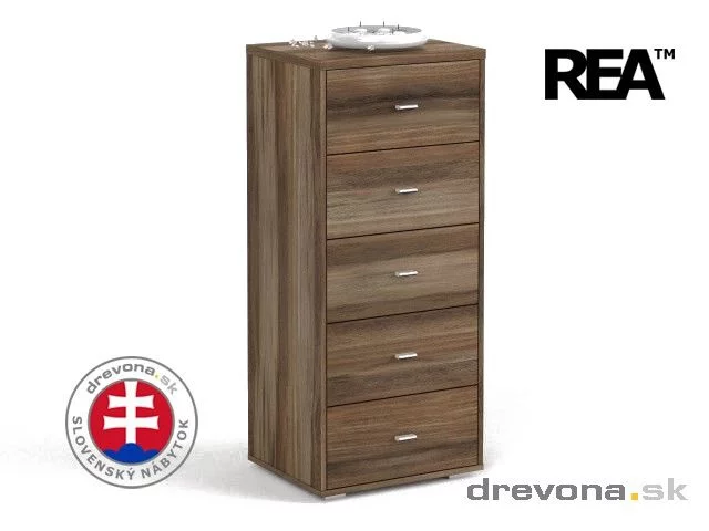 REA DENISA UP - TYP 013 - komoda s pěti šuplíky