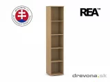 REA OFFICE 50 - úzký otevřený regál