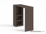 REA BAR UP 2 - vysoký barový pult s regálem