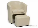 AVA HOLGER I - elegantní křeslo s taburetem