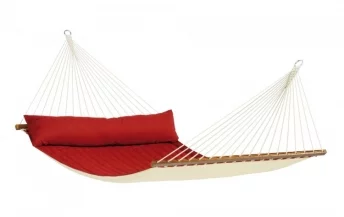 Houpací síť s tyčemi North American Style ALABAMA - double červená