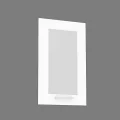 REA ALFA DSO-45-72 - bílá - prosklené dvířko ke skříňce