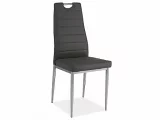 SI-713 - elegantní jídelní židle s chromovým prvkem v opěradle -> šedá