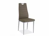 SI-713 - elegantní jídelní židle s chromovým prvkem v opěradle -> tmavě béžová