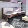 ARLETA TWIN 121BT rozkládací lavice - buk cink