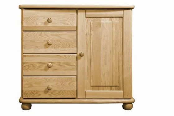 Komoda 03P classic borovice masiv hloubka 46 cm