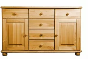 Komoda 10P classic borovice masiv hloubka 46 cm