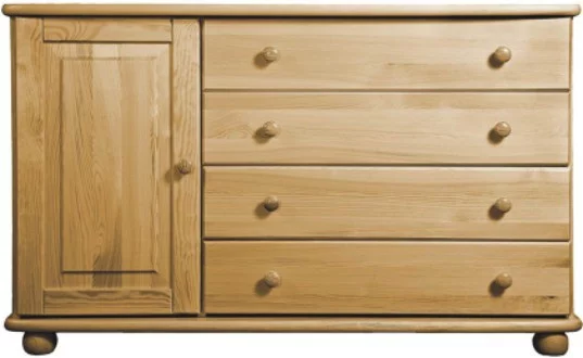 Komoda 12P classic borovice masiv hloubka 46 cm
