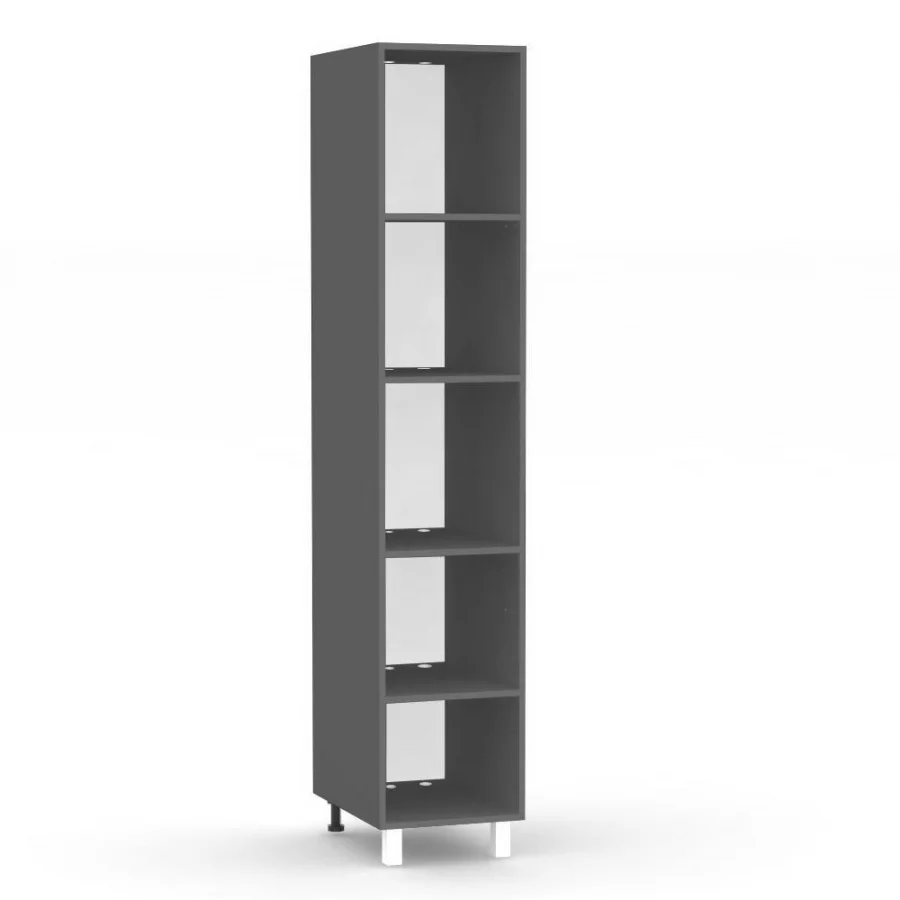 REA ALFA KP-40-200 - graphite - korpus potravinové skříňky
