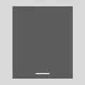 REA ALFA DPO-40-72 - graphite - dvířko ke korpusu