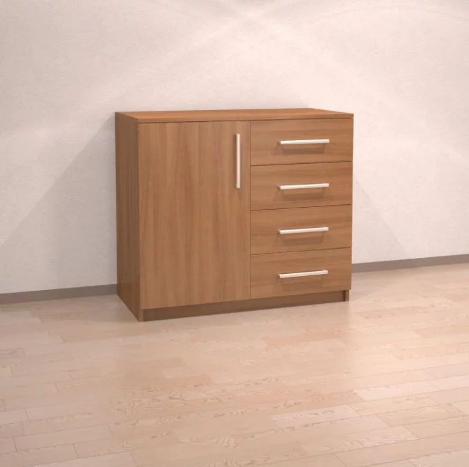 Komoda 1D/4Z - šířka 90 cm