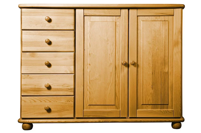 Komoda 21P classic borovice masiv hloubka 46 cm