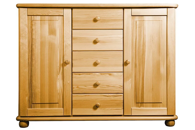 Komoda 23P classic borovice masiv hloubka 46 cm