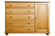 Komoda K20 classic borovice masiv hloubka 42 cm