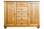 Komoda K23 classic borovice masiv hloubka 42 cm