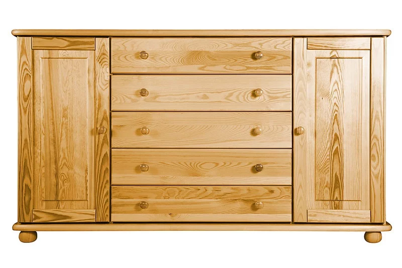 Komoda K29 classic borovice masiv výška 91cm