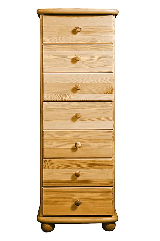 Komoda K36 classic borovice masiv výška 125cm
