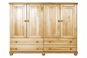Komoda K50 classic borovice masiv výška 125cm