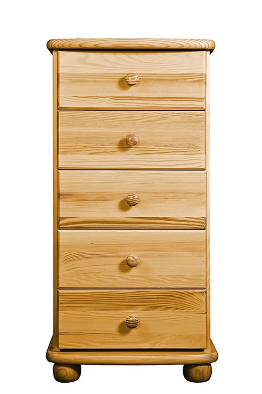 Komoda K43 classic borovice masiv výška 91cm