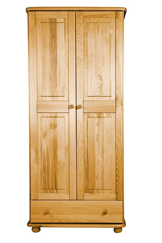 Skříň 2+1 classic borovice masiv dvoudveřová
