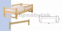 Zábrana nasazovací 105B 200 cm - buk