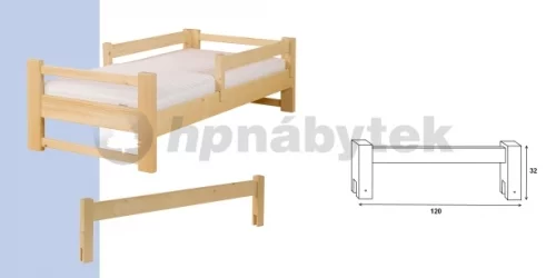 Zábrana nasazovací 105B 200 cm - buk