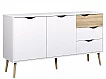 Komoda Retro 381 bílá/dub